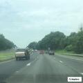 Tractor trailer fire on Interstate 70 westbound