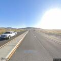 Semi truck driving with turn signal left on