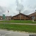 Traffic stop with red SUV at church parking lot