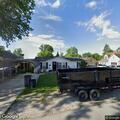 Trailer blocking alley behind St Clair Street home