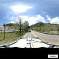 Officer approaches slow-moving Jeep on CO-74