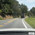 Stray tire hits vehicle on Mason Dixon Highway