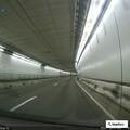 Single vehicle hits barrier near tunnel, lane closed