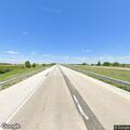 Officer checks truck with trailer on I-72 ramp