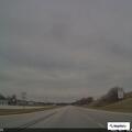 Yellow lane divider sign knocked down on US 61