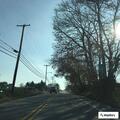 Vehicle crash with hazard at post office