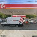 Traffic stop on black Kia at Circle K station