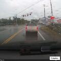 Reckless driving by two black pickup trucks reported