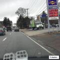 Police check on red motorcycle at post office