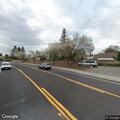 Smoking vehicle after collision on East Stockton