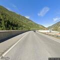 Delivery truck stuck on wrong side of highway