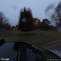 Traffic stop of red truck and silver trailer