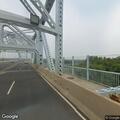 Weed whacker blocking traffic on Arrigoni Bridge