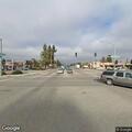 Traffic stop on red Nissan in Kerman