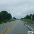 Pickup hauling brush breaks mailbox on Missouri 6