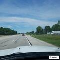 Traffic stop on black pickup near Commerce Road