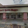 Trash can fire outside liquor store