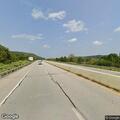 Abandoned blue Jeep on Route 7 near Rayland