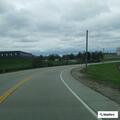 Traffic lights flashing red at intersection