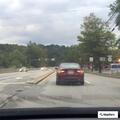 Reckless driver in white car on Route 51
