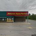 Traffic stop on blue Subaru near Advance Auto Parts