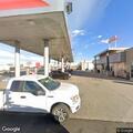 Truck damages gas station pump and drives off