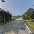 Cow blocking roadway near golf course