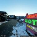 Traffic stop at motel involving black SUV