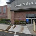 Dog left inside parked truck at garden center