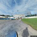 Motorcycles enter velodrome track during races