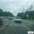 Elderly man with walker poses pedestrian hazard