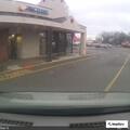 Car hits pillar outside Dollar General store