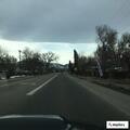 Patient in white van with hazard lights on at Overland Trail