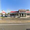 Unattended car with trunk open at Scotchwood Diner
