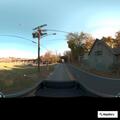 Disabled car blocking curve on South Delaware Drive