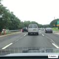 Three-car crash on Southern State Parkway
