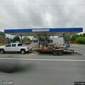 Vehicle and bicycle crash at Sunoco gas station