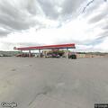 Glass hazard in roadway near Maverik store
