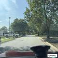 Red pickup speeding through traffic on 84th and South