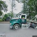 Disabled tractor-trailer blocking traffic on Claremont
