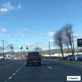Two-car crash outside Mercedes-Benz dealership