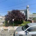 Disabled vehicle with tire damage at Carmen's Deli