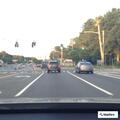 Homeless woman near roadway on Nichols Road
