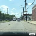 Broken sprinkler pipe on Railroad Avenue