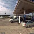 Irate truck driver refuses to leave gas station