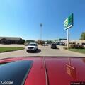Driver reported with open container at gas station