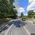 Downed power line with small fire on Beach Street
