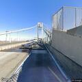 Disabled vehicle pickup on bridge lower level