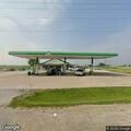 Traffic stop on blue Chevrolet at Odell gas station