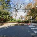 Overgrown shrubs blocking sidewalk on Old Mill Road